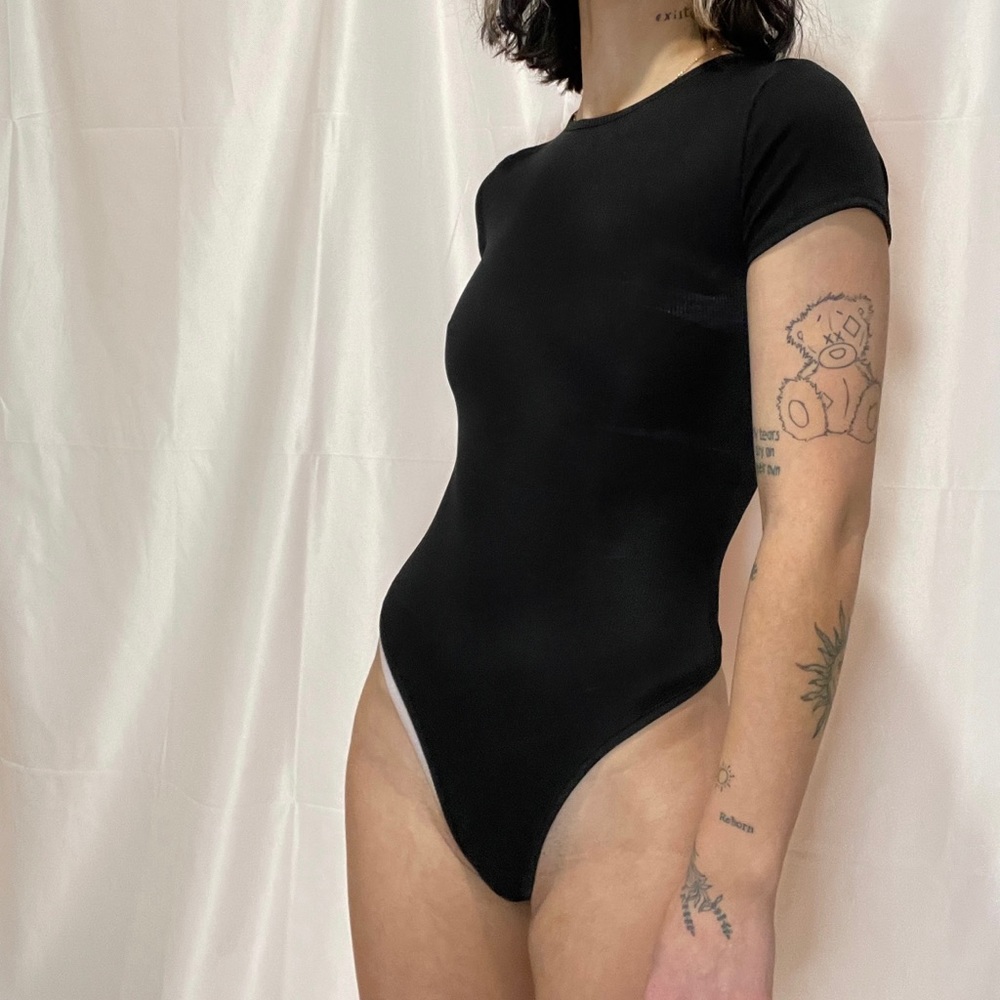 Women’s black fitted bodysuit